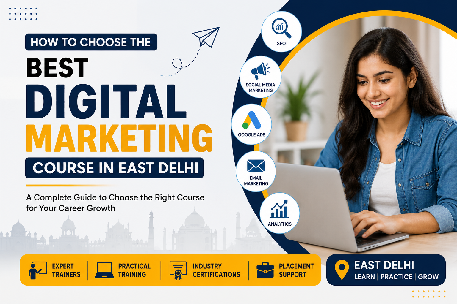 Read more about the article How to Choose the Best Digital Marketing Course in East Delhi
