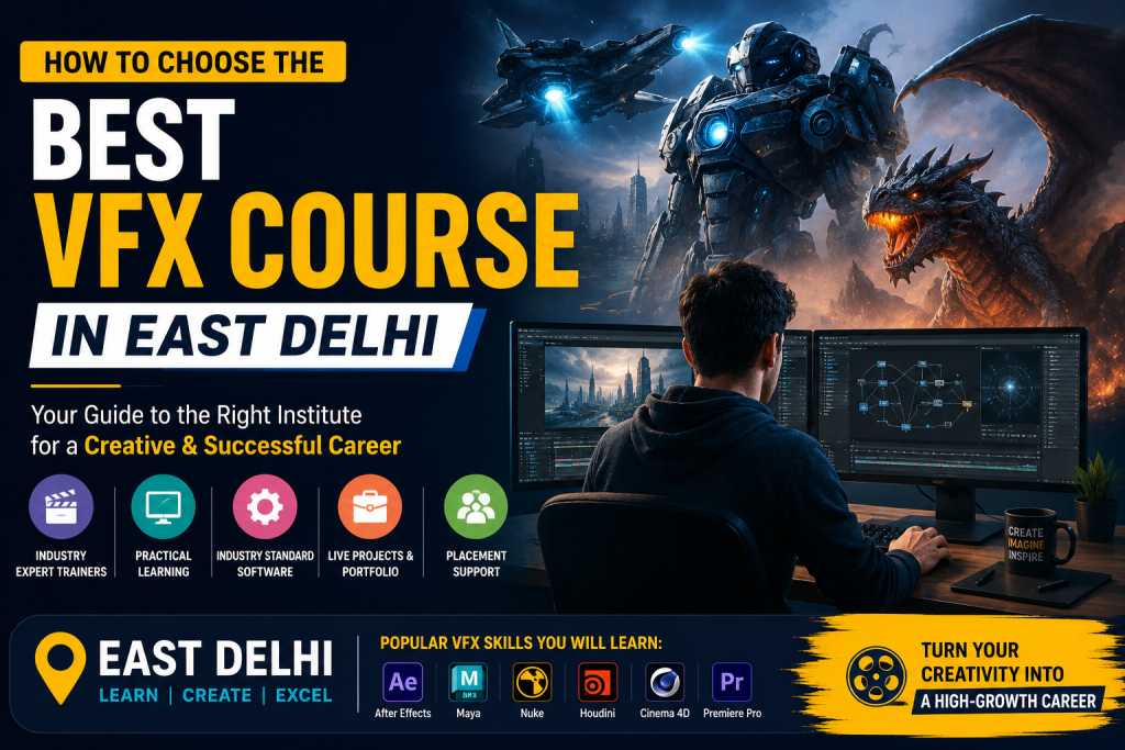 How to Choose the Best VFX Course in East Delhi - Complete Career Guide